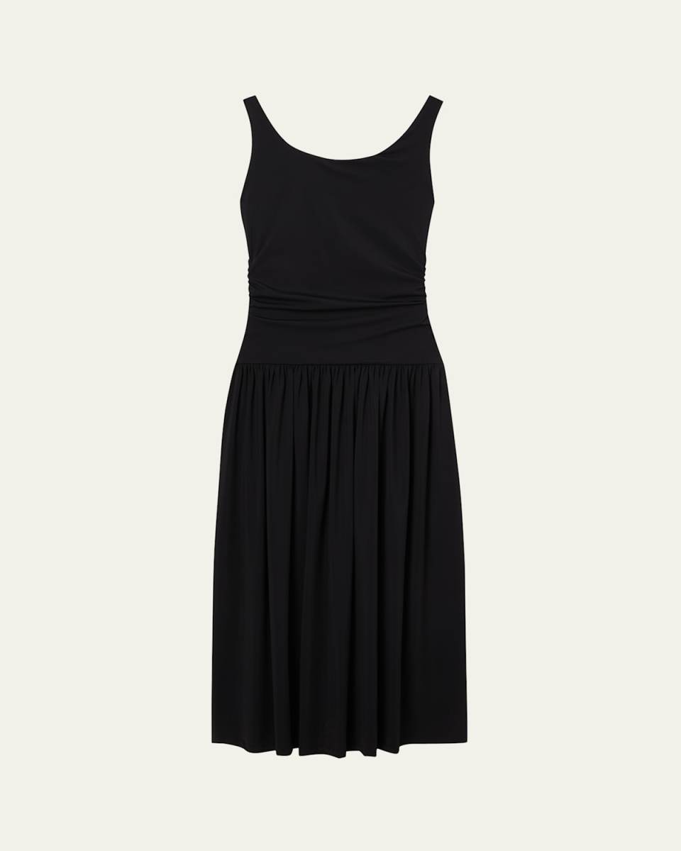 Off-Shoulder Drop-Waist Maxi Dress